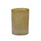 Tell Me More Frost Candleholder L Amber