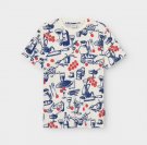 Dedicated T-Shirt Stockholm Dinner Time Blue