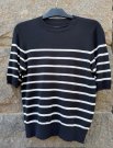 Culture Annemette SS Pullover BlackWhite Stripe