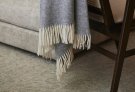 Stackelbergs Recycled Lamswool Blanket Light Grey