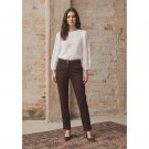 Isay Chino Pant Dark Brown Long