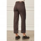 Isay Straight Pant Dark Brown