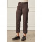 Isay Straight Pant Dark Brown