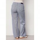 Isay Como Stripe Wide Pant Blue Pinstripe