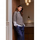Isay Anna 3/4 Sleeve Pullover Taupe Melange