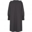 Isay Sigga V-Flounce Dress Black