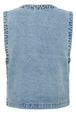 CULTURE TIALA ANICETA EMBROIDERY WAISTCOAT LIGHT BLUE WASH