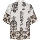ISAY ANE BUTTOM SHIRT SUMMER BORDER PRINT
