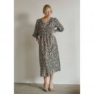 ISAY ANE V-NECK DRESS BLACK DROPS