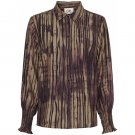 ISAY ANE SMOCK SHIRT AUBERGINE FLOW