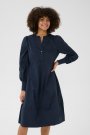 CULTURE ANTOINETT RIB DRESS BLUE IRIS
