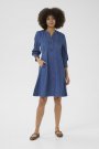 CULTURE ARPA SHORT DRESS DARK BLUE WASH