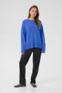 Culture Callie Arrow Oversized Pullover Victoria Blue Melange