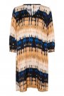 Culture Macy Berna Short Dress Blue/Beige Graph
