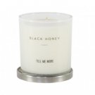 TELL ME MORE SCENTED CANDLE CLEAN BLACK HONEY