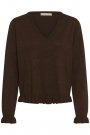 Culture Clare Annemarie Frill Vneck Coffee Bean