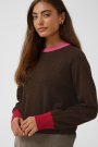 Culture Clare Annemarie Pullover Coffee Bean
