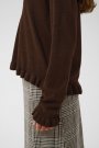 Culture Clare Annemarie Frill Vneck Coffee Bean
