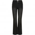 ISAY COMO FLARE BUTTON JEANS WASHED BLACK