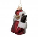 Vondels  Ornament Glass Red Opal Cool Santa H9cm