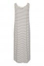 CULTURE DEIA STRAP DRESS WHITE/SALUTE STRIPE