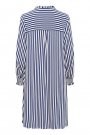Culture Denia Short Dress-Mazarine Blue/White Strip