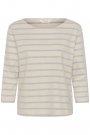 Part Two Nela T-Shirt Eggnog Grey Stripe