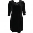 Isay Ewy Velvet Dress Black