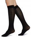 Swedish Stockings Freja Organic Wool Knee-Highs Black