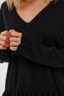 Culture Clare Annemarie Frill Vneck Black