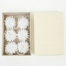 A World of Craft Kotte Mini Julhänge 6-pack vit