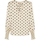 ISAY KLEA BLOUSE CREAM W DOTS