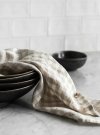 Tell Me More Kitchen Towel Linen Gingham natural