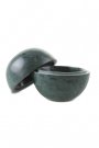 Stuff Design Round Jar ø 10 cm Green Marble
