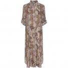 ISAY LOTTA SHIRT DRESS TAUPE PAISLEY