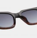 A.KJAERBEDE NANCY BLACK DEMI TORTOISE