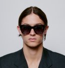 A.KJAERBEDE NANCY BLACK DEMI TORTOISE