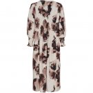 ISAY NAOMI V-NECK DRESS AUBERGINE FLORAL