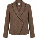 ISAY ODA BLAZER BROWN HERRINGBONE