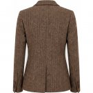 ISAY ODA BLAZER BROWN HERRINGBONE