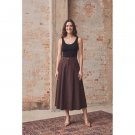 ISAY SIGGA LONG SKIRT DARK BROWN