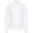 Isay Sigga Flounce Shirt White