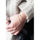 FAITH SILVERARMBAND SVART ONYX