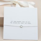 Faith Armband Vit Månsten Silver