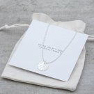 Faith Halsband Silver Hamrad Bricka