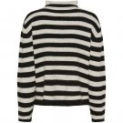 Isay Anna Highneck Pullover Black/Cream Stripe