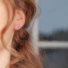 Faith Örhängen Vit Sten 4mm