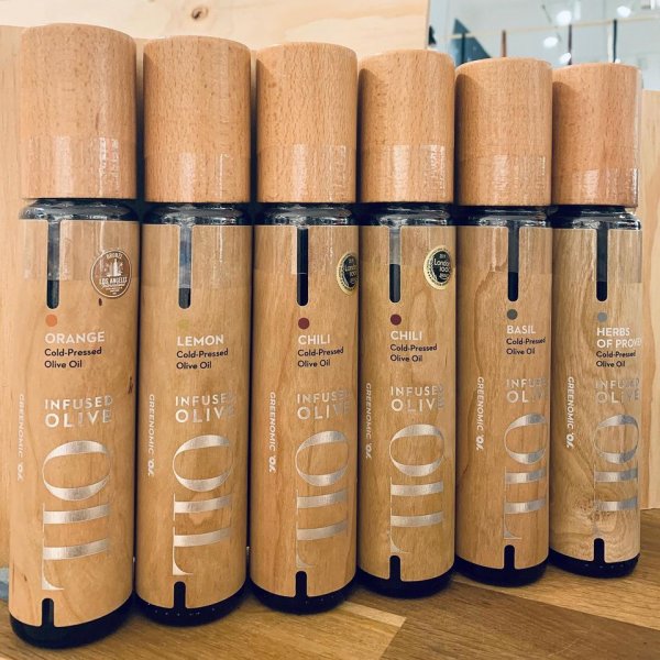 Wood Smaksatta Olivoljor från Greenomic