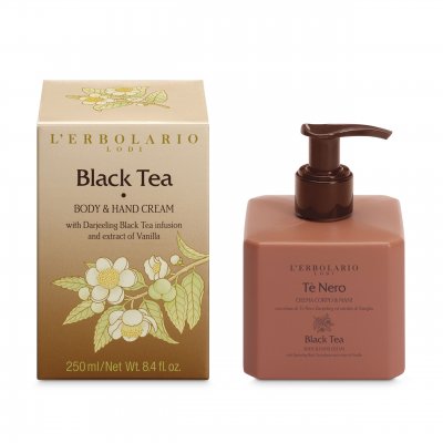 L'Erbolario Kropp och Handkräm Svart Te 250ml