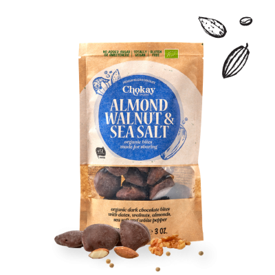 Chokay Bio Bite Dark Walnut Almond Sea Salt 85g